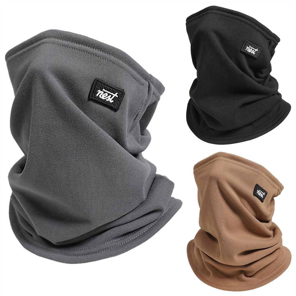 Neck Gaiter Fleece - ผ้าพันคอคลุมคอแบบฟลีซสำหรับตั้งแคมป์ฤดูหนาว ผ้าพันคอแบบหลอดสำหรับเล่นสกี สโนว์บอร์ด ผ้าปิดครึ่งหน้า ป้องกันความหนาวสำหรับผู้ชายและผู้หญิง ใช้กลางแจ้ง