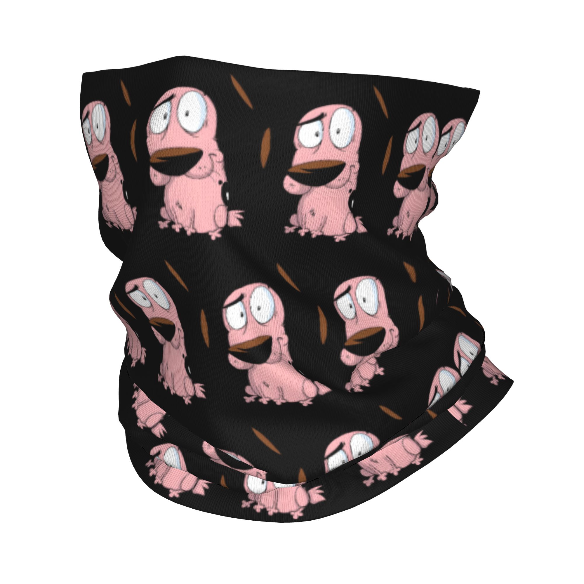 Neck Gaiter Fleece - ที่คาดผมลายการ์ตูนสุนัขสุดเท่ห์ ผ้าพันคอสำหรับฤดูหนาว ผู้หญิง ผู้ชาย เหมาะสำหรับเดินป่า ตั้งแคมป์