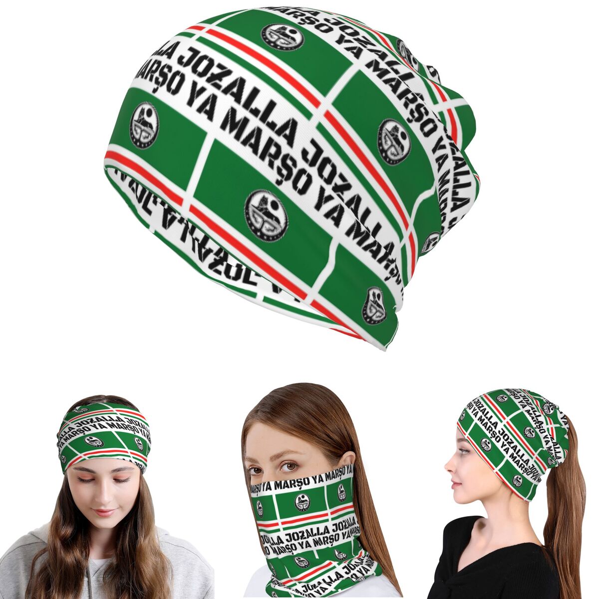 Knit Beanie Hat Warm - มาร์โซ ยา โจซาลา อิชเคเรีย ผ้าพันคอ ผ้าพันคออเนกประสงค์