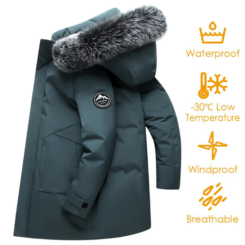 ฤดูใบไม้ร่วงฤดูหนาวผู้ชายWindp - Down Jacket Packable บทวิจารณ์และราคา