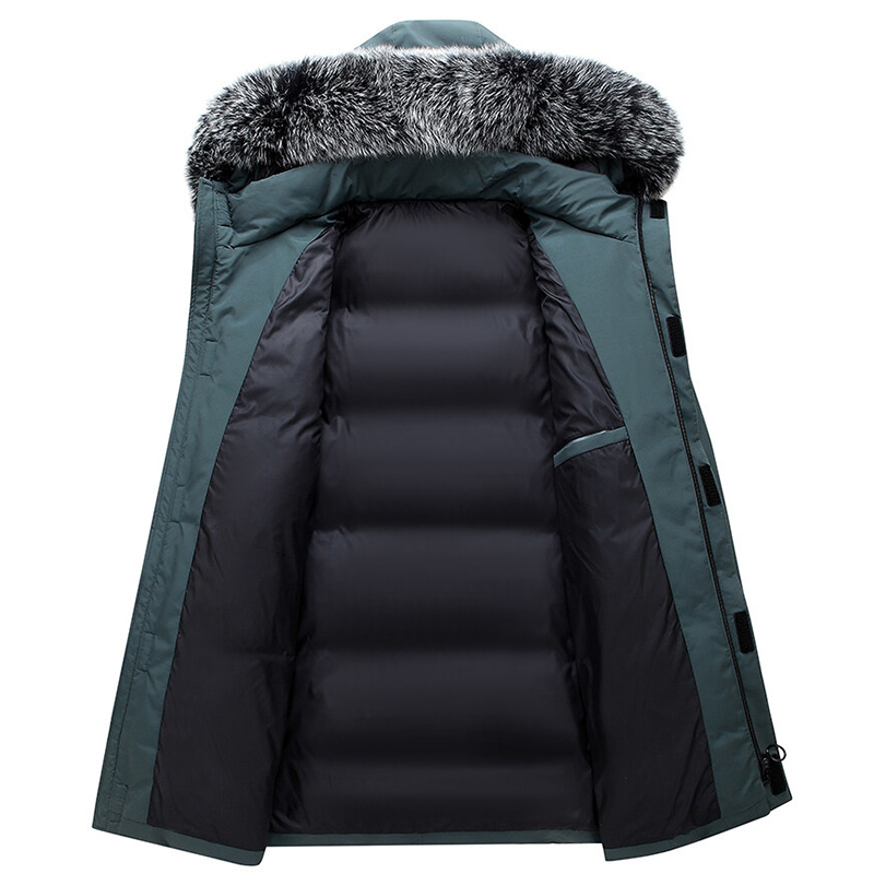 ฤดูใบไม้ร่วงฤดูหนาวผู้ชายWindp - Down Jacket Packable บทวิจารณ์และราคา