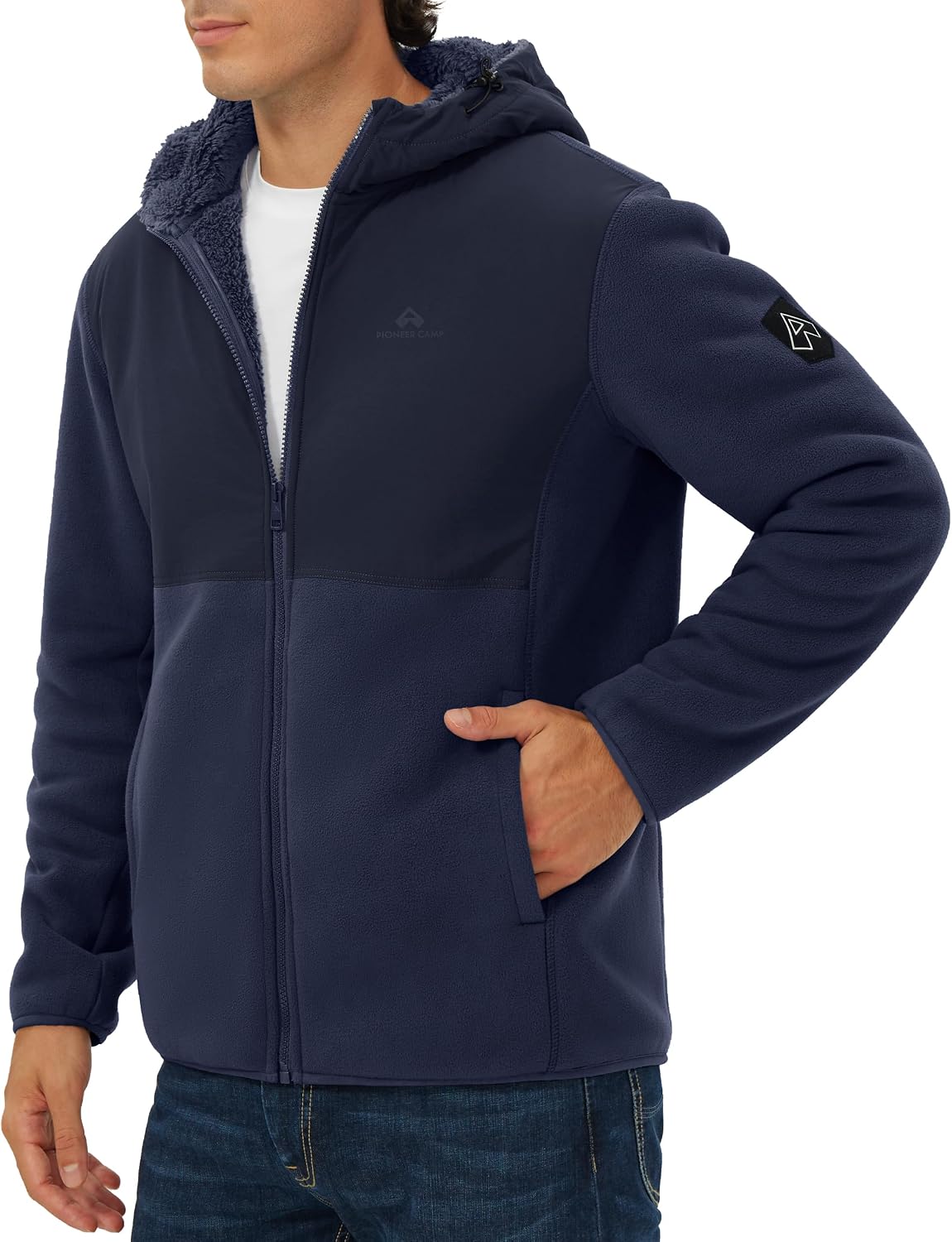 เสื้อแจ็คเก็ตขนแกะโพลาร์สำหรับ - Sherpa Hoodie Fleece บทวิจารณ์และราคา