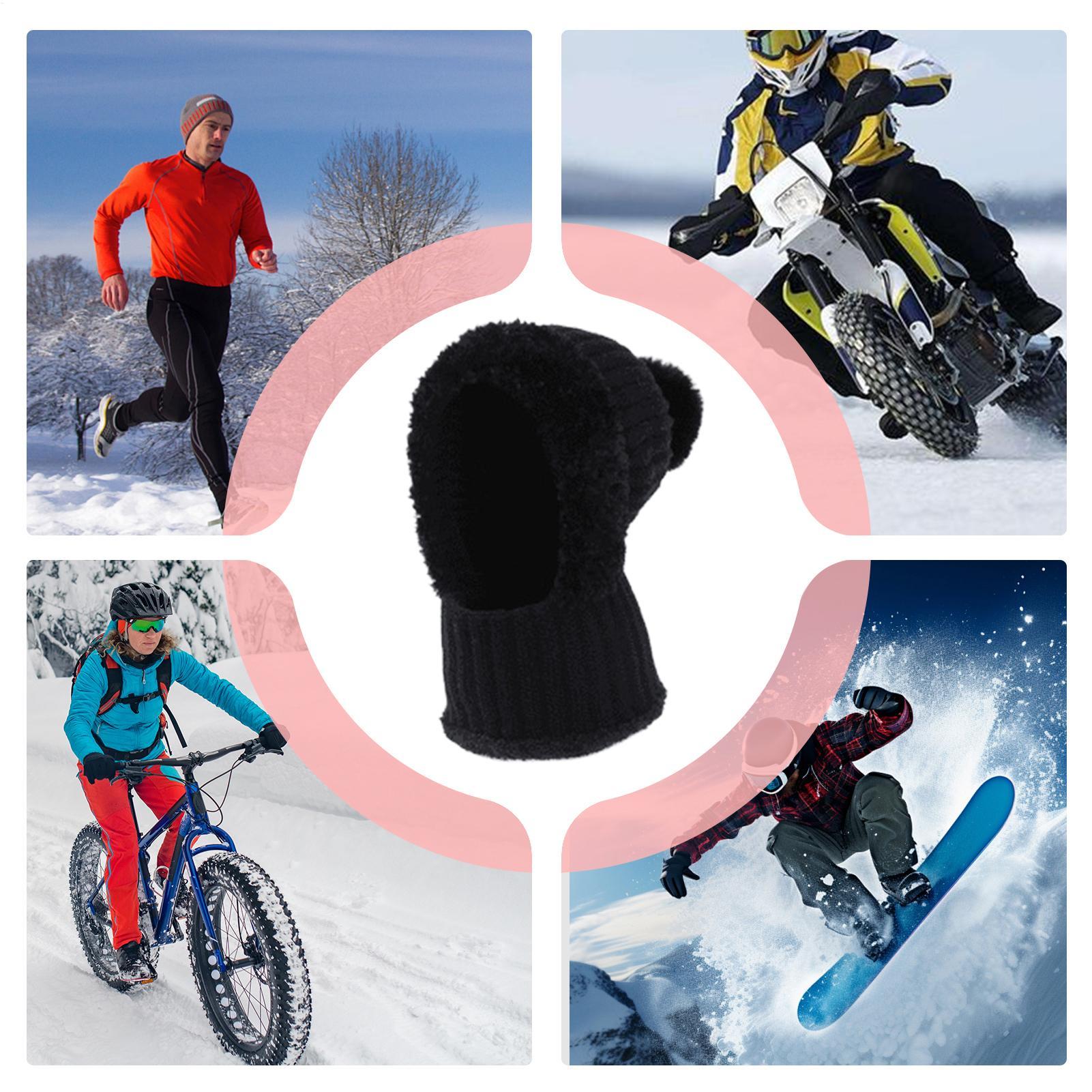 หมวกไหมพรมแบบถัก หมวกไหมพรมสำห - Neck Gaiter Fleece บทวิจารณ์และราคา