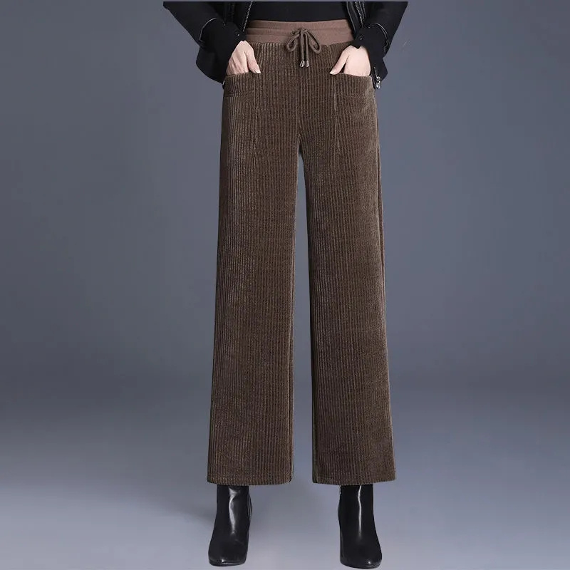 ฤดูใบไม้ร่วงฤดูหนาว Corduroy ก - Corduroy Pant Warm บทวิจารณ์และราคา