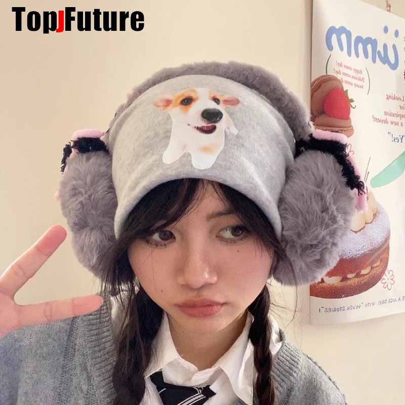 Harajuku Y2k น่ารักหวาน Lolita - Earmuffs Foldable บทวิจารณ์และราคา