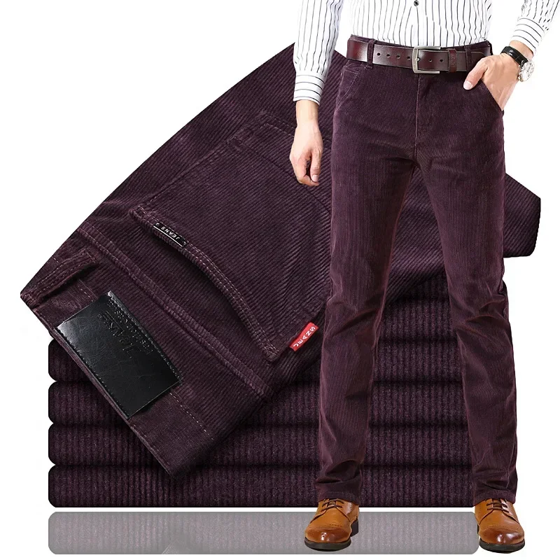 กางเกงขายาวผ้าลูกฟูกทรงตรงหลวม - Corduroy Pant Warm บทวิจารณ์และราคา