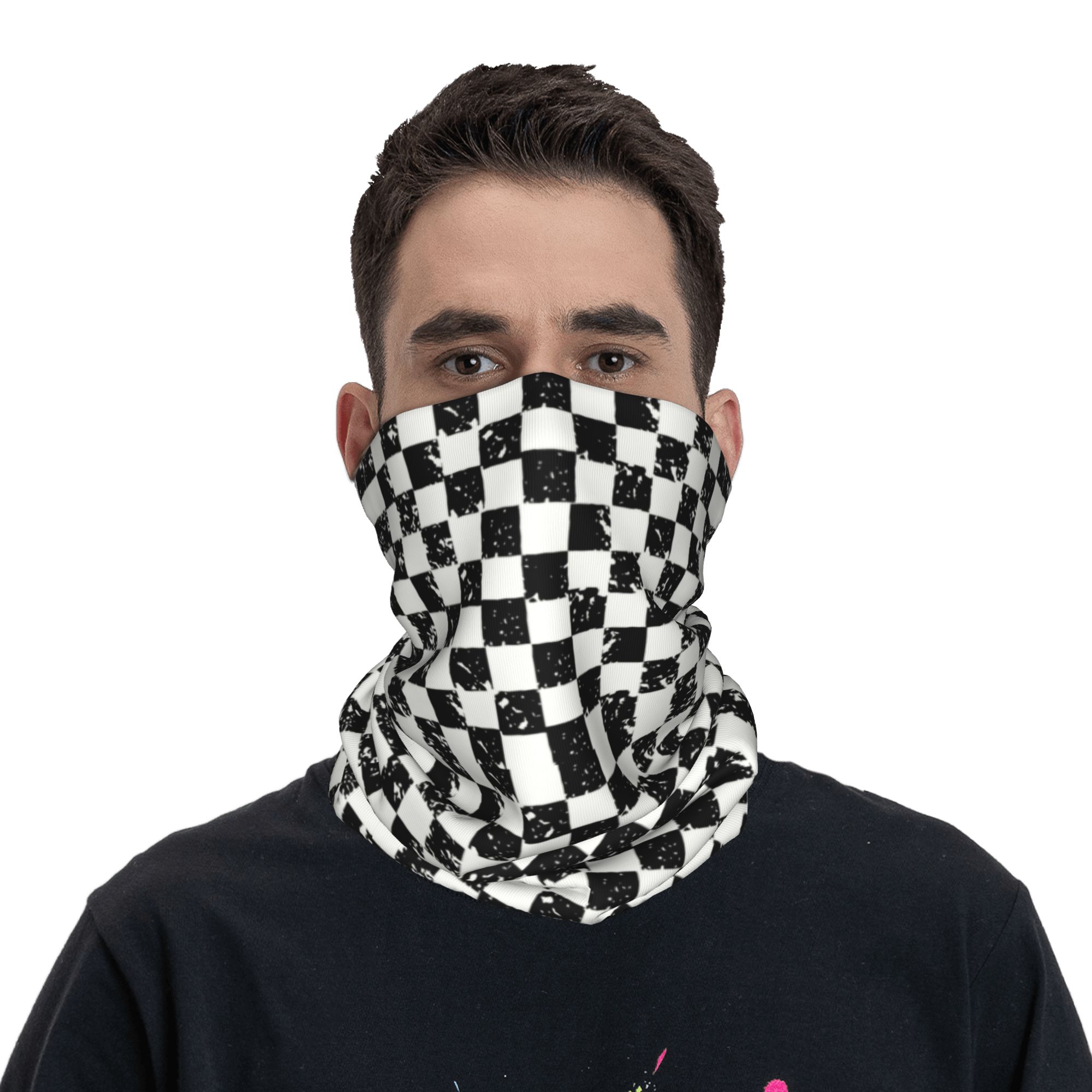 ผ้าพันคอแบบย้อนยุค ลายธงชาติ ส - Neck Gaiter Fleece บทวิจารณ์และราคา