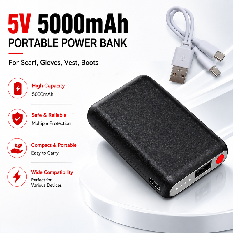 แบตเตอรี่สำรองพลังงาน 5V 5000m - Heated Vest Battery บทวิจารณ์และราคา