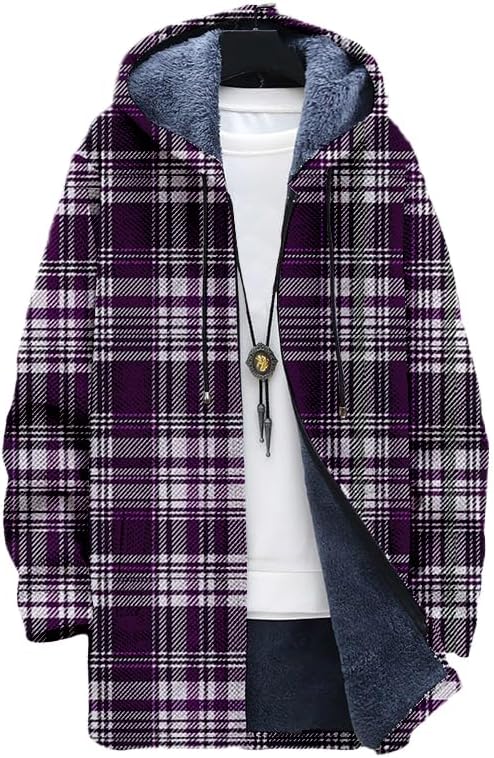 เสื้อคาร์ดิแกนลายสก็อตผู้ชายทร - Sherpa Hoodie Fleece บทวิจารณ์และราคา